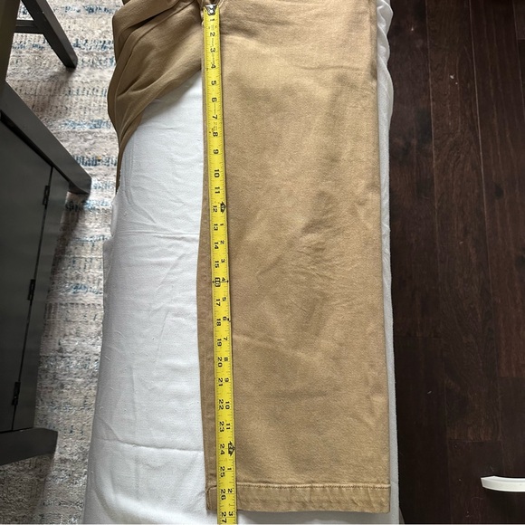 Madewell Curvy Emmett Wide Leg Pants 26 Camel High Rise Cotton Stretch SP24 - Picture 7 of 11